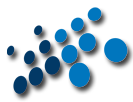 Logo composé de point bleus